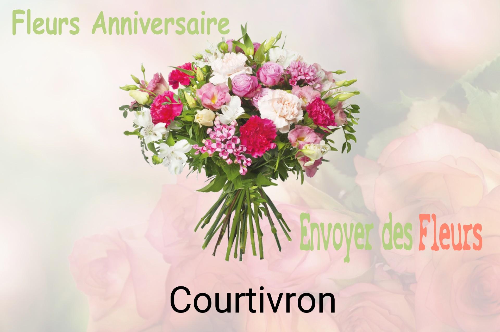 Bouquet de fleurs d’anniversaire livré à Courtivron